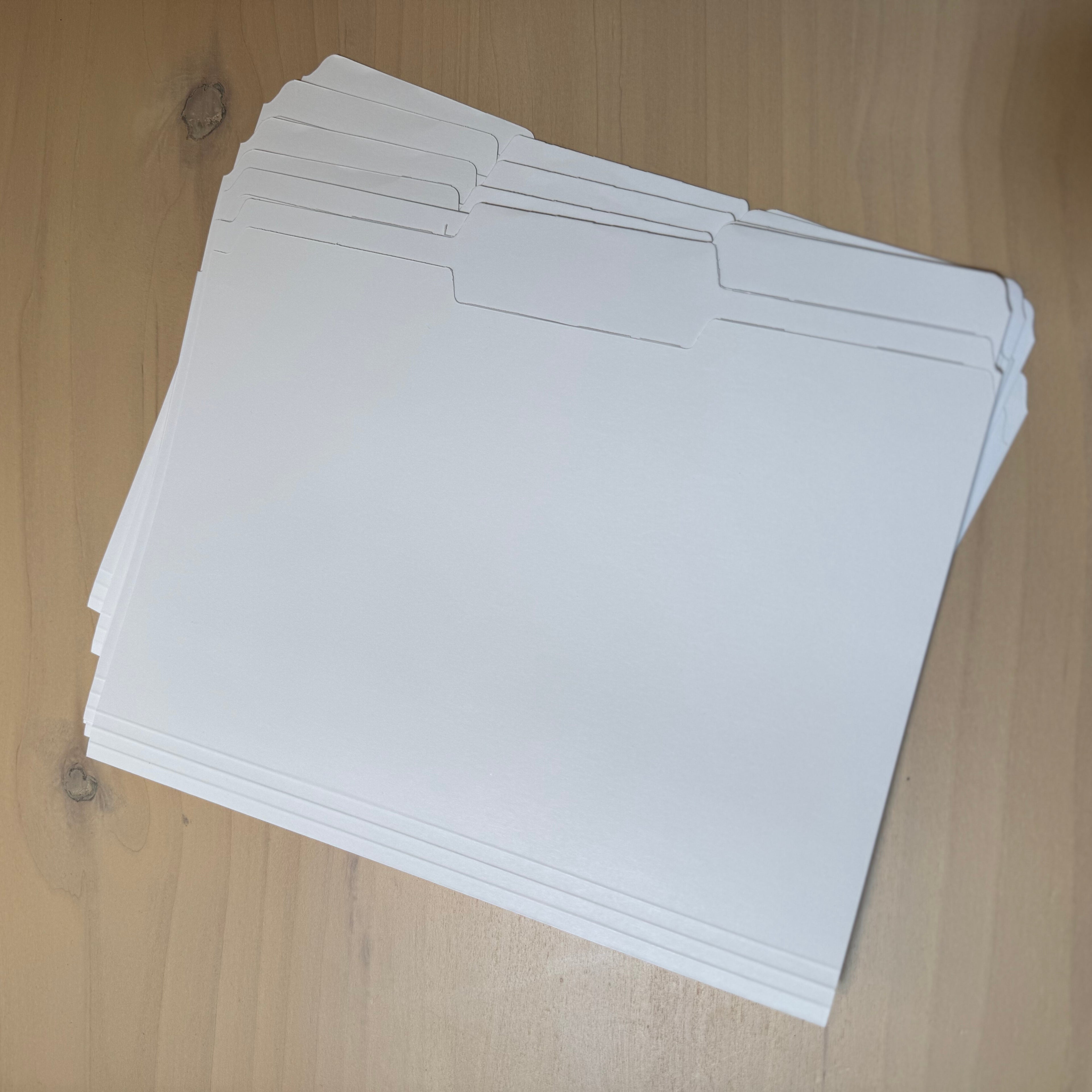 Extra Blank Folders 12 PACK
