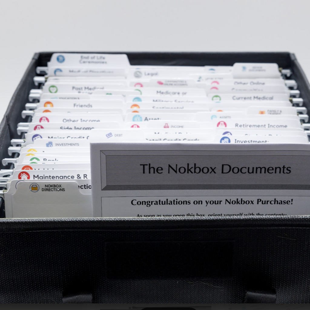 Nokbox Checklist.pdf The Nokbox™ Fireproof | Fire-Resistant Estate Planning Organizer
