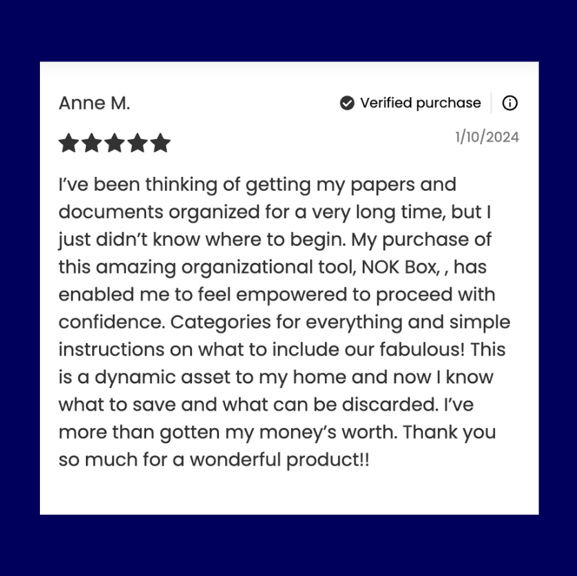 The Nokbox™ Fireproof