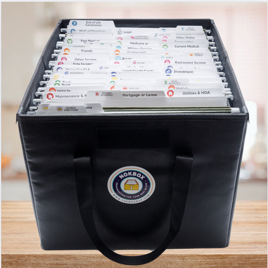 The Nokbox™ Fireproof | Fire-Resistant Estate Planning Organizer The Nokbox™ Fireproof | Fire-Resistant Estate Planning Organizer