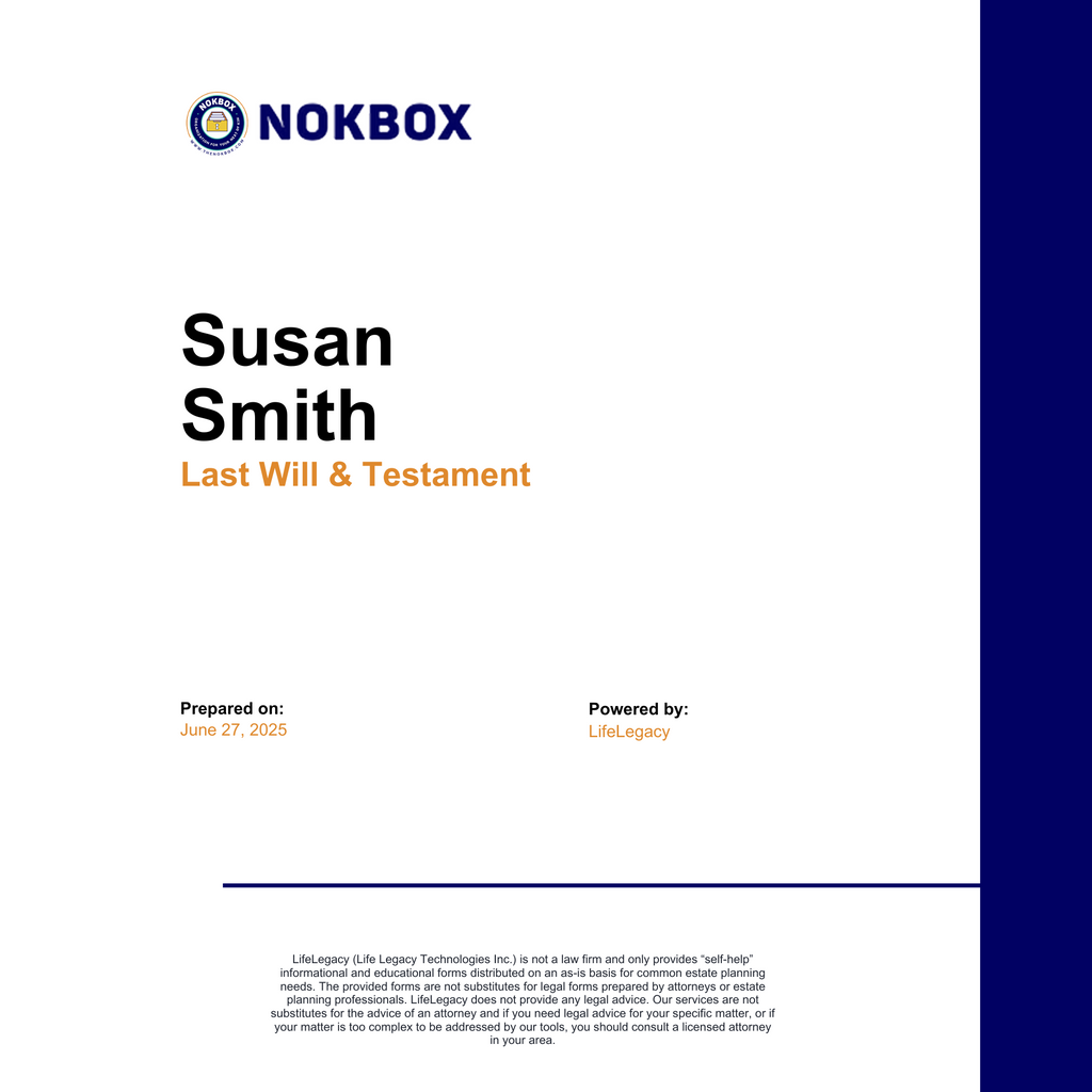 Estate Planning Package by The Nokbox