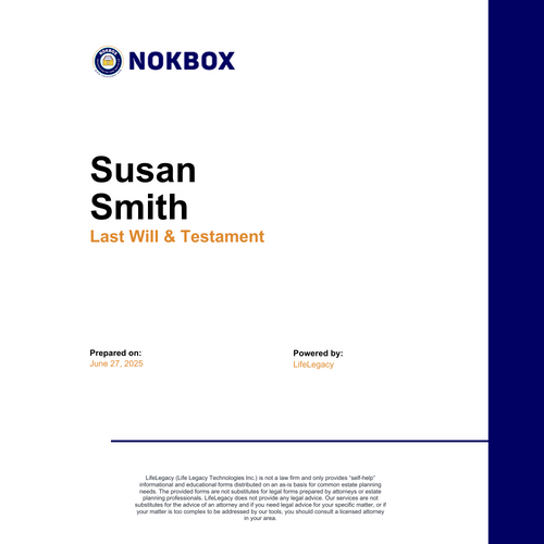 Estate Planning Package by The Nokbox