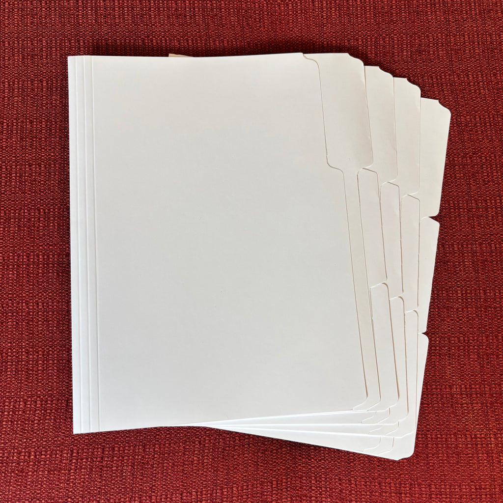 Extra Blank Folders 12 PACK