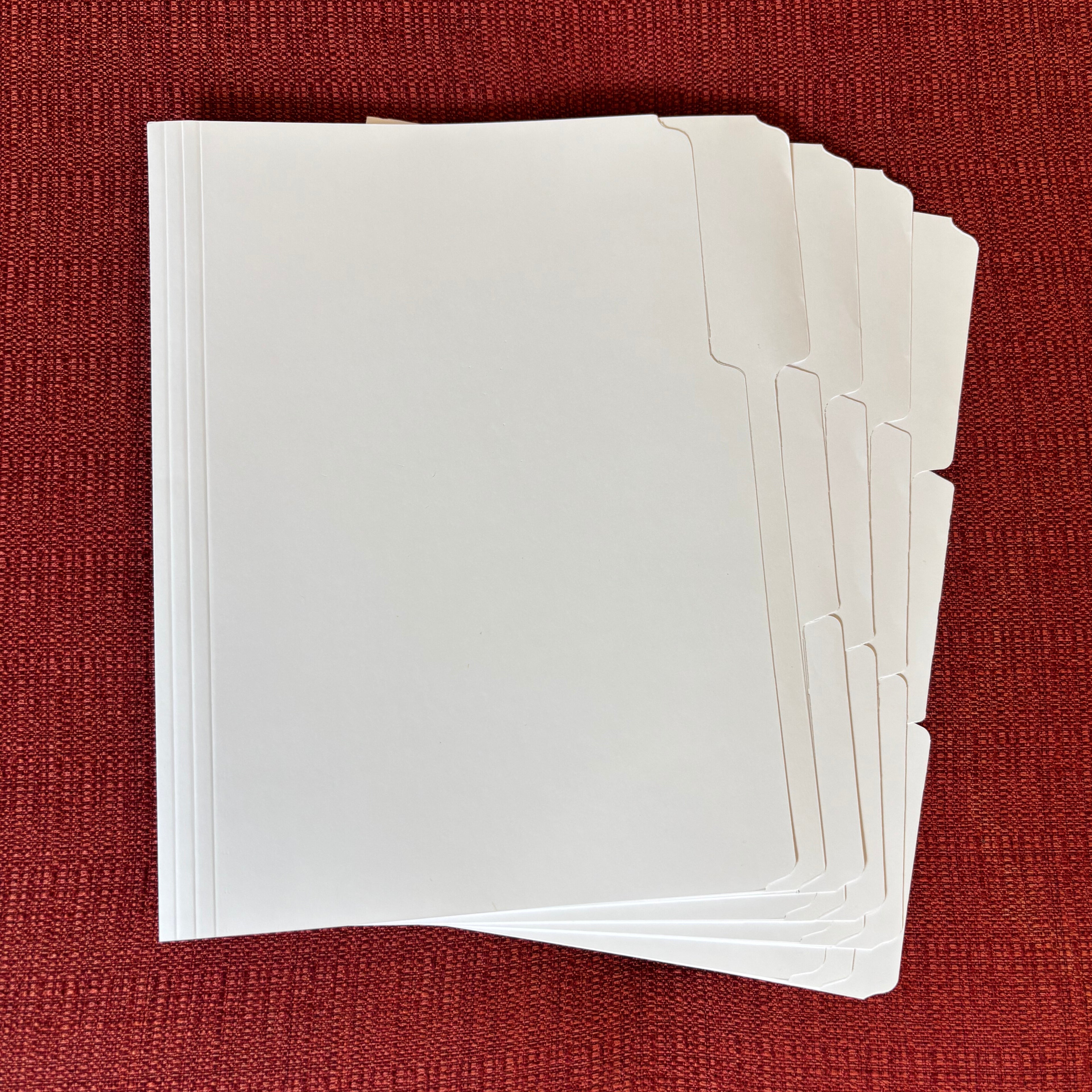 Extra Blank Folders 12 PACK